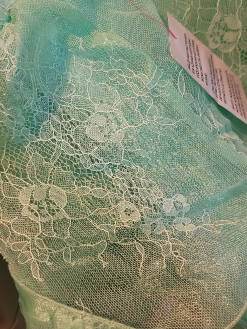 ASOS Mint Lace Ruffle Mini Dress - Picture 5 of 5